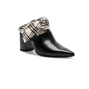 Self-Portrait Black and Cream Mules